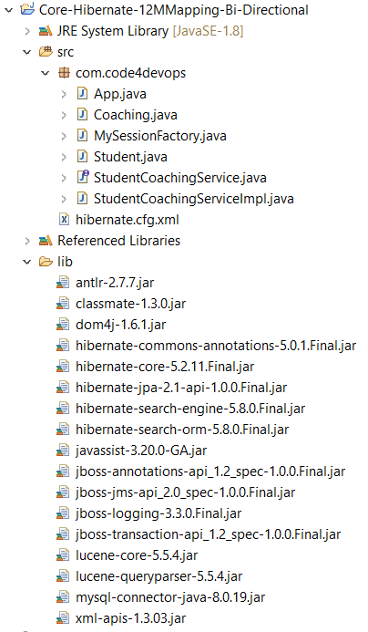 Hibernate one to many Bi-Directional Mapping Annotation